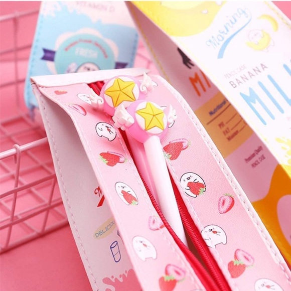 Adorable Milk Carton Pencil Pouch - Picture 3 of 5